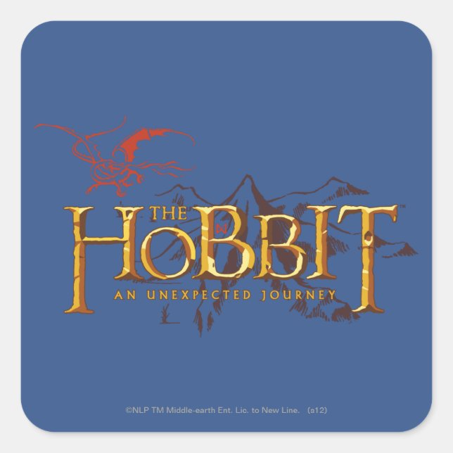 STICKER CARRÉ LE HOBBIT : UN VOYAGE INATTENDU™ (Devant)