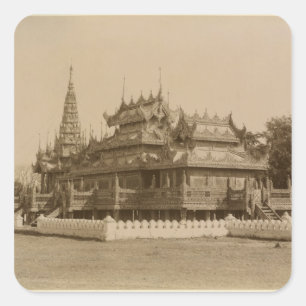 Sticker Carré Le Humain-Se de Nan-U, Shwe-Kyaung