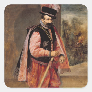 Sticker Carré Le Jester nommé "Don Juan d'Autriche", c.1632/35