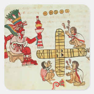 Sticker Carré Le jeu Patoli et le dieu