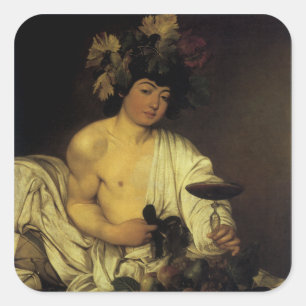 Sticker Carré Le jeune Bacchus