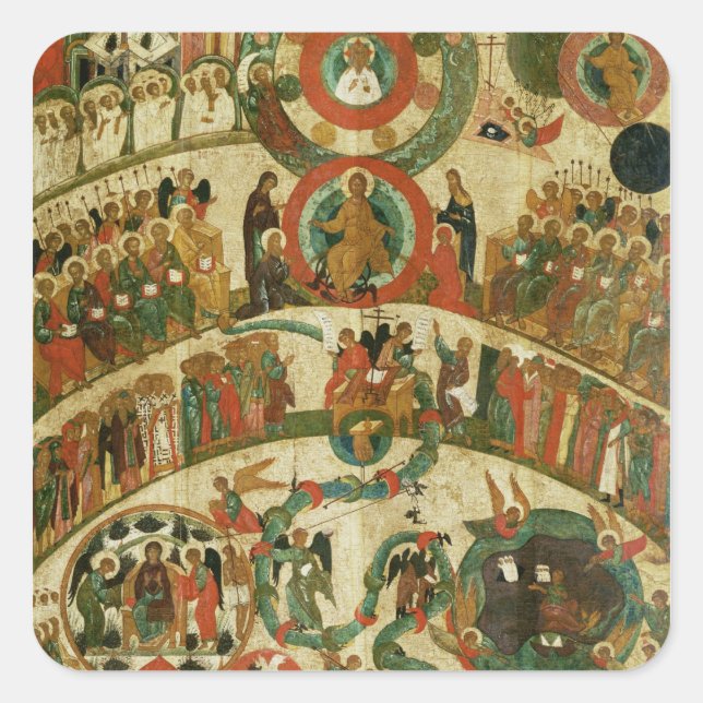 Sticker Carré Le jugement Dernier (Devant)