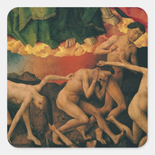 Sticker Carré Le jugement Dernier, détail de l'entrée