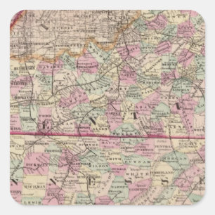 Sticker Carré Le Kentucky et le Tennessee 4