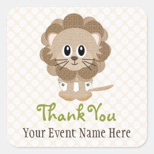 Sticker Carré Le lion dans les plongeurs favorise les autocollan