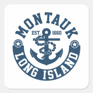 Sticker Carré Le Long Island de Montauk
