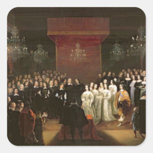 Sticker Carré Le mariage de Frederick William