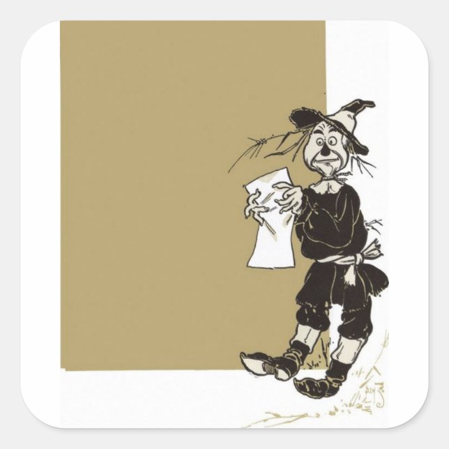 Sticker Carré Le merveilleux magicien d'Oz (Devant)