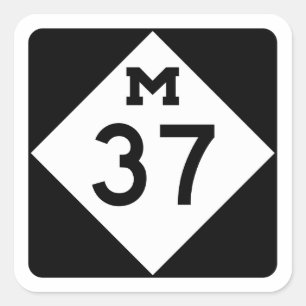 Sticker Carré Le Michigan M-37