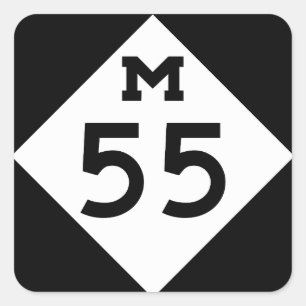 Sticker Carré Le Michigan M-55