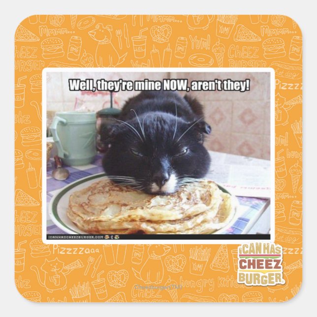 Sticker Carré Le mien maintenant (Devant)