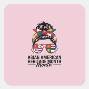 Sticker Carré le mois du patrimoine de l'islande asiatique et du