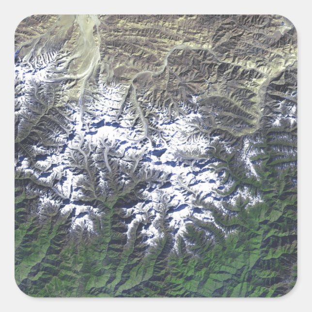 Sticker Carré Le mont Everest (Devant)