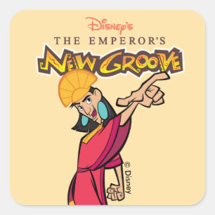 Sticker Carré Le nouvel empereur Kuzco