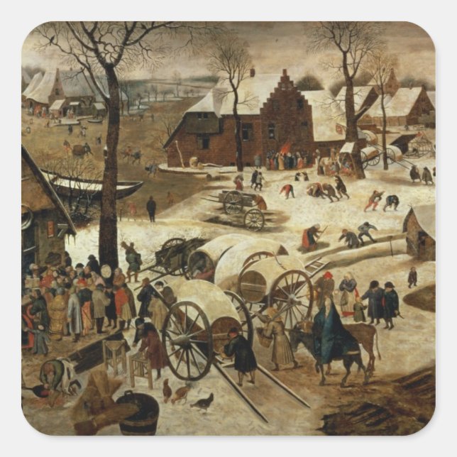 Sticker Carré Le paiement de la dîme (Devant)