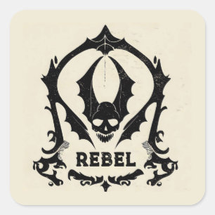 STICKER CARRÉ 'LE PEAU GOTHIQUE'