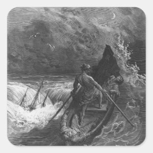 Sticker Carré Le pilote tombe en panne