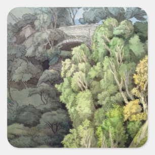 Sticker Carré Le pont du diable, 1810 (la semaine avec le stylo