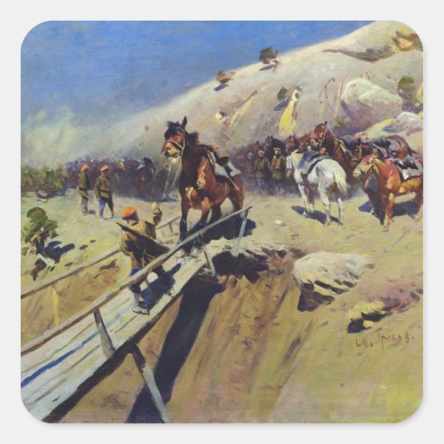 Sticker Carré Le pont du diable, 1931 (Devant)