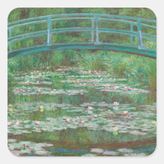 Sticker Carré Le pont japonais Claude Monet