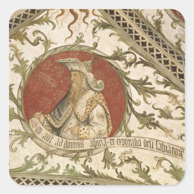 Sticker Carré Le Prophète Micah, de la Loggia d'Annunciazione (Devant)