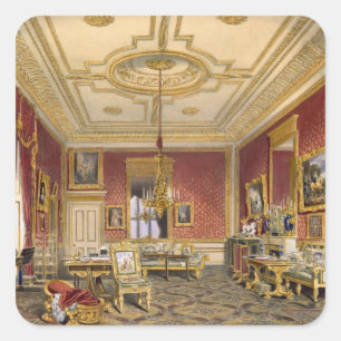 Sticker Carré Le Queen's Private Sitting Room, Windsor Castle,
