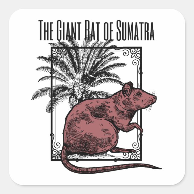 Sticker Carré Le Rat géant de Sumatra Holmesian Sherlock Holmes (Devant)