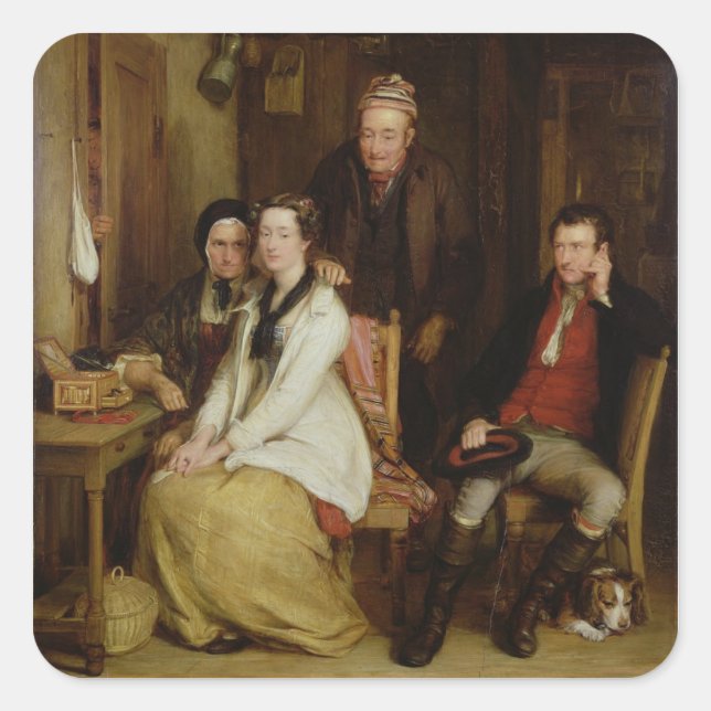 Sticker Carré Le refus du "Duncan" de Burn (Devant)