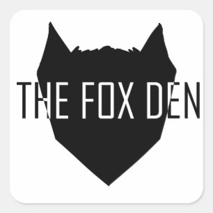 Sticker Carré "Le repaire de Fox "