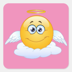 Sticker Carré Le repos dans le ciel de paix customisent l'ange