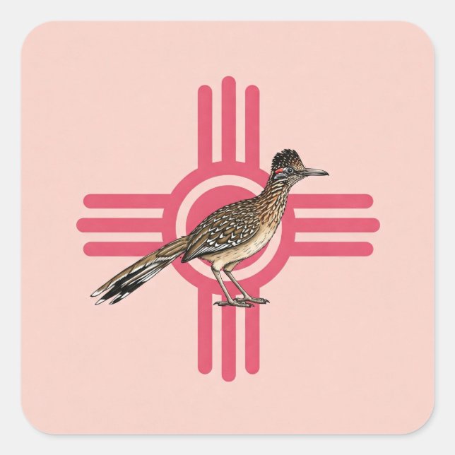 Sticker Carré Le Roadrunner (Devant)