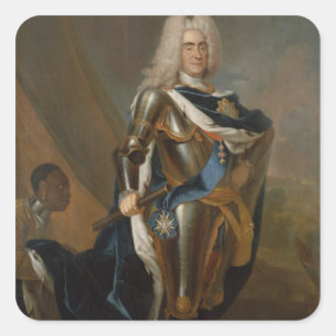 Sticker Carré Le Roi Augustus II de la Pologne, avant 1730