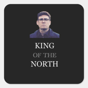 Sticker Carré Le Roi Du Nord - Amusant Andy Burnham