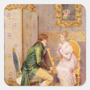 Sticker Carré Le Rose