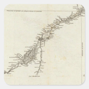 Sticker Carré Le Saint-Laurent au Canada