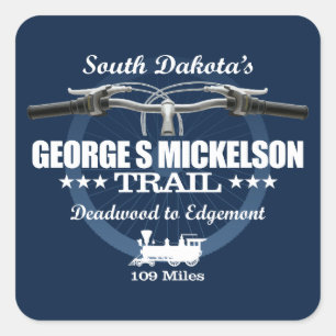 Sticker Carré Le sentier George S Mickelson (H2)