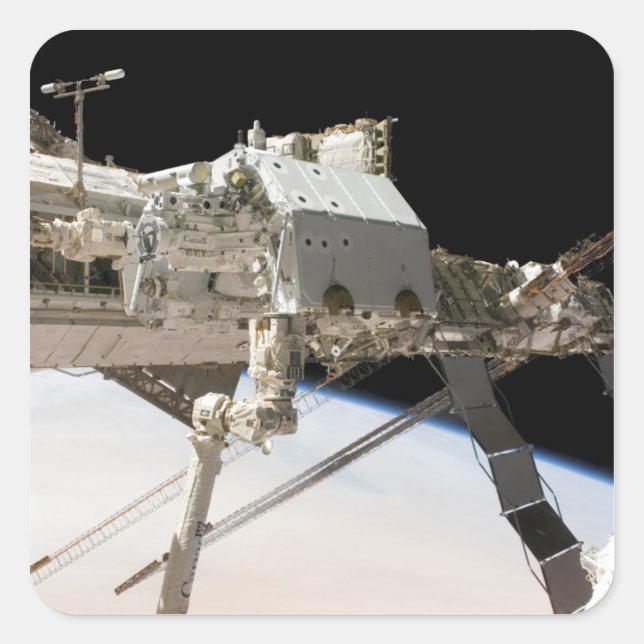 Sticker Carré Le système robotique Dextre construit au Canada (Devant)