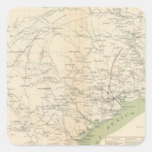 Sticker Carré Le Texas, pinte de nanomètre