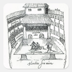 Sticker Carré Le théâtre de cygne, Southwark