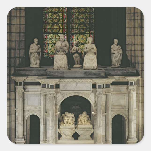 Sticker Carré Le Tombeau de François Ier et Claude de France (Devant)