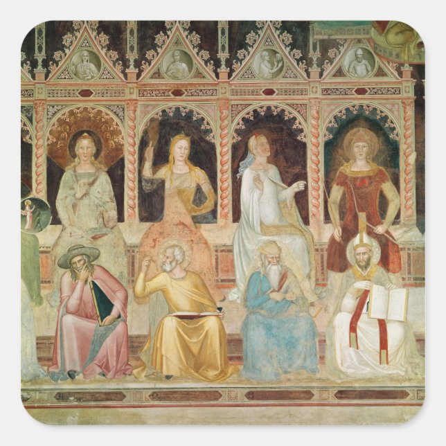 Sticker Carré Le triomphe de la doctrine catholique (Devant)