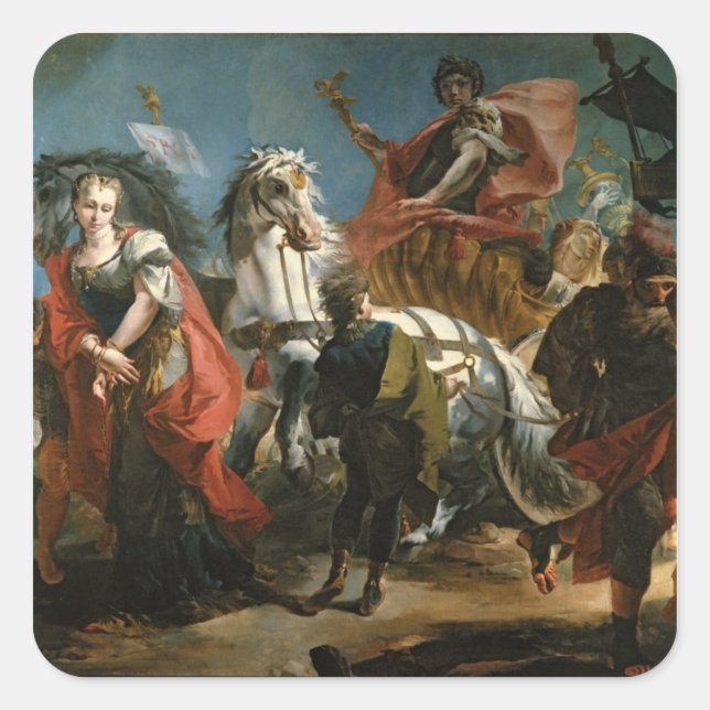 Sticker Carré Le triomphe de Marcus Aurelius (Devant)