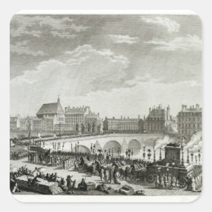 Sticker Carré Le triomphe de Voltaire