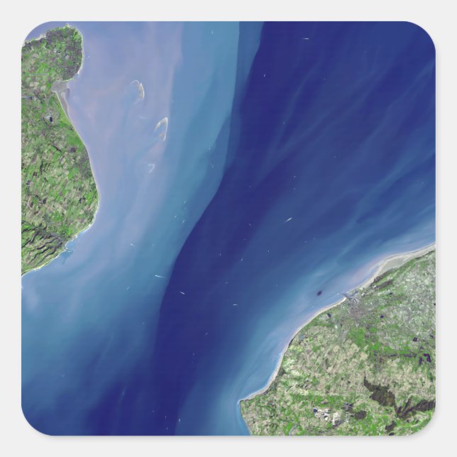 Sticker Carré Le tunnel sous la Manche (Devant)