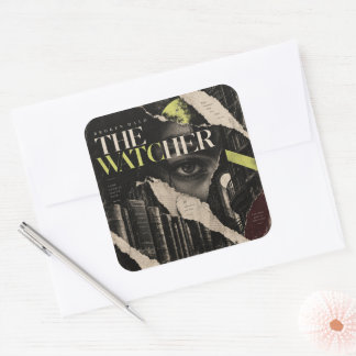 Sticker Carré Le Veilleur – Collage Littéraire Gothique