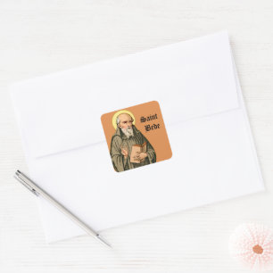 Sticker Carré Le Vénérable Bede en tant que prédicateur (P 008)