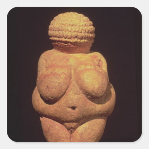 Sticker Carré Le Vénus de Willendorf, symbole de fertilité