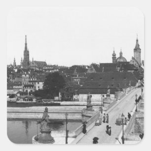 Sticker Carré Le vieux pont au-dessus de la canalisation de