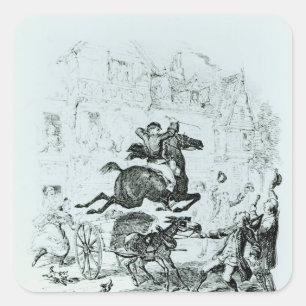 Sticker Carré Le vol de Turpin par Edmonton