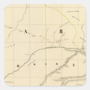 Sticker Carré Le Zimbabwe, Afrique 46